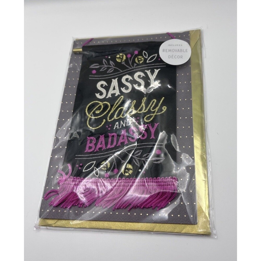 Hallmark Signature Sassy Classy Birthday Card Removable Banner New